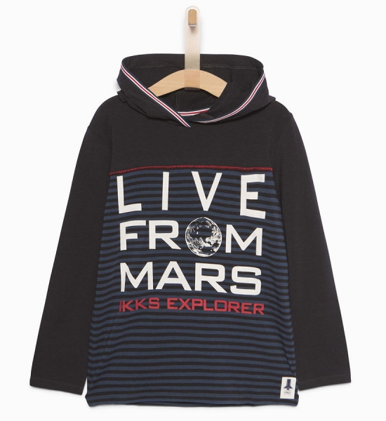 IKKS garcon cargo hooded longsleeve navy